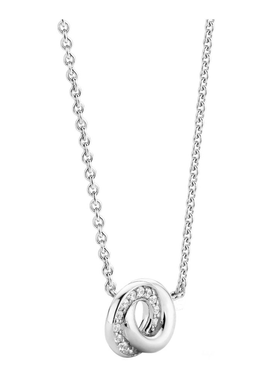 TI SENTO - Milano Ketting van zilver met zirkonia 3915ZI - detail zilver
