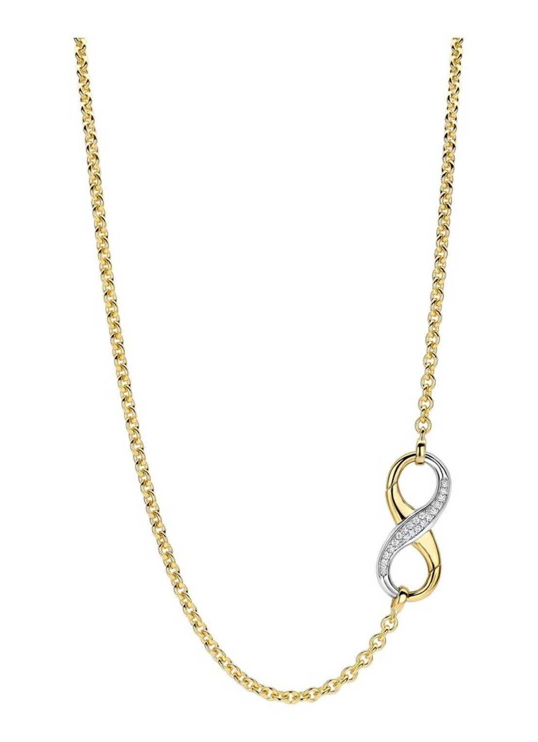 TI SENTO - Milano  Ketting verguld 34085ZY - voorkant goud