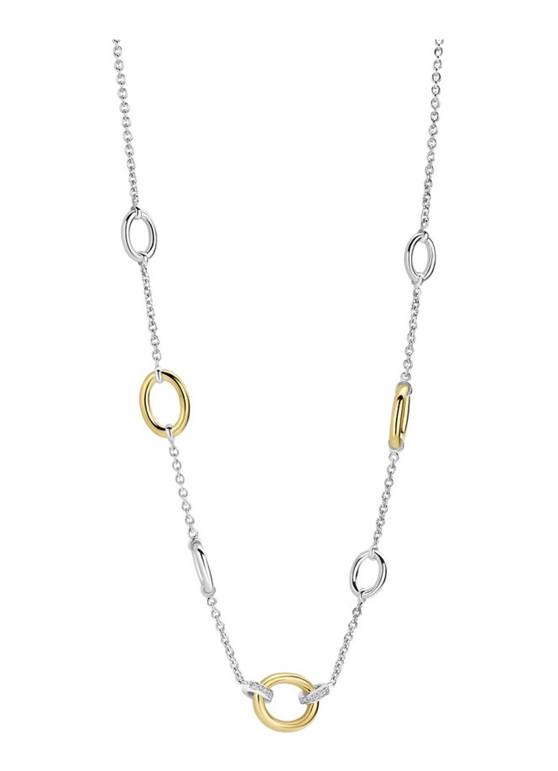 TI SENTO - Milano Ketting verguld 34093ZY - detail 2 zilver