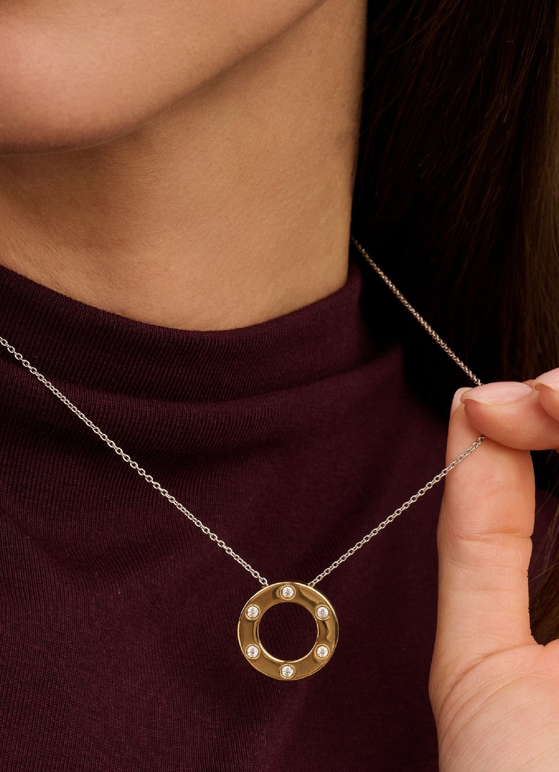 TI SENTO - Milano Ketting verguld 34117ZY - voorkant 2 goud