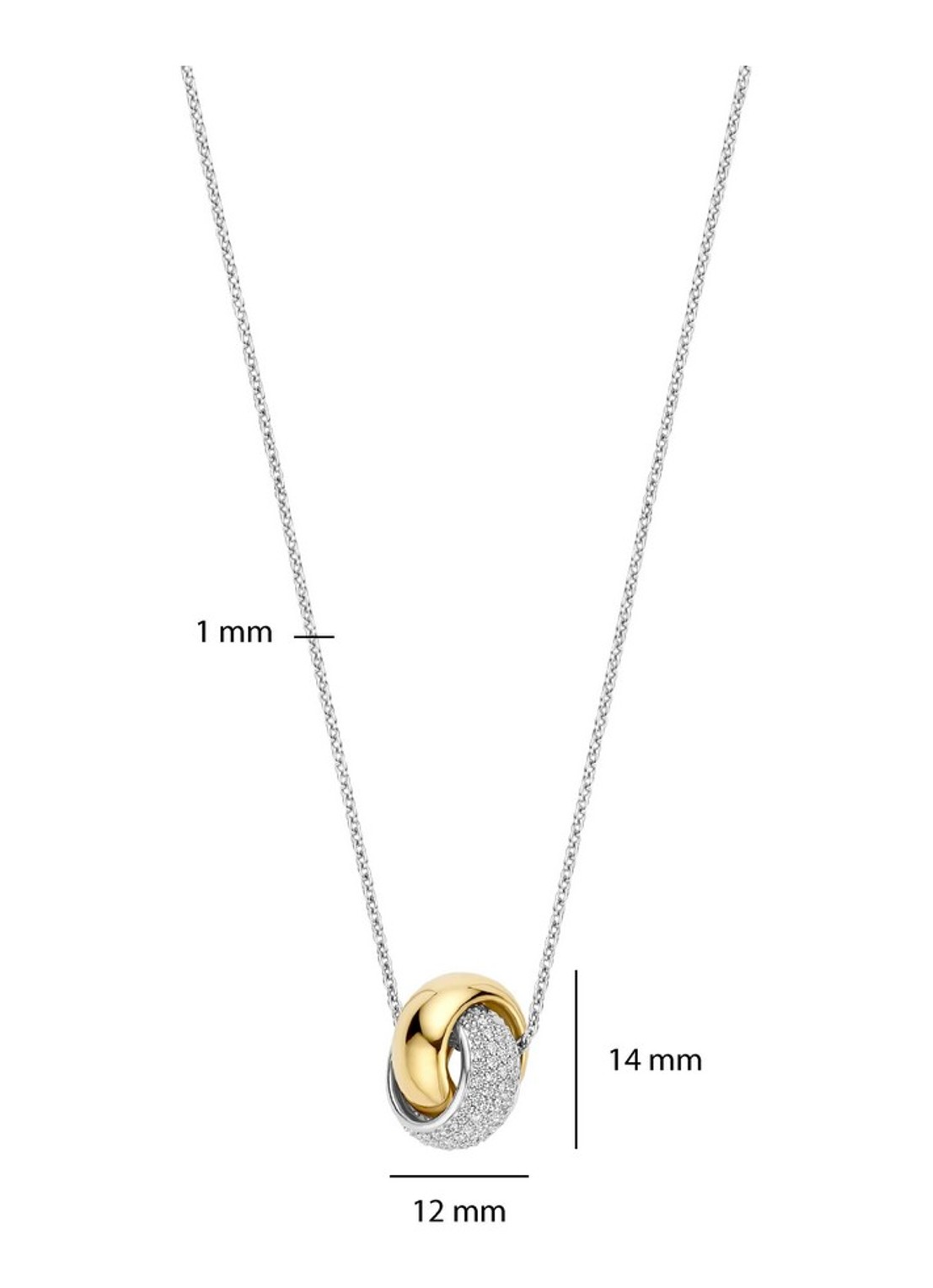 TI SENTO - Milano Ketting verguld 34118ZY - detail 3 goud
