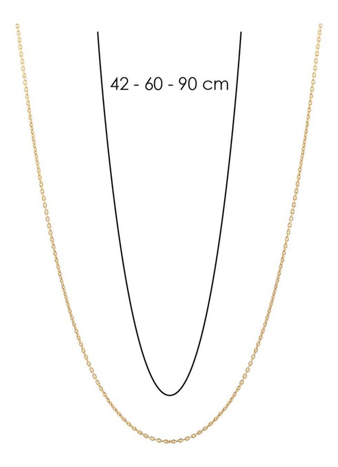 TI SENTO - Milano Ketting verguld 3933SY - detail goud