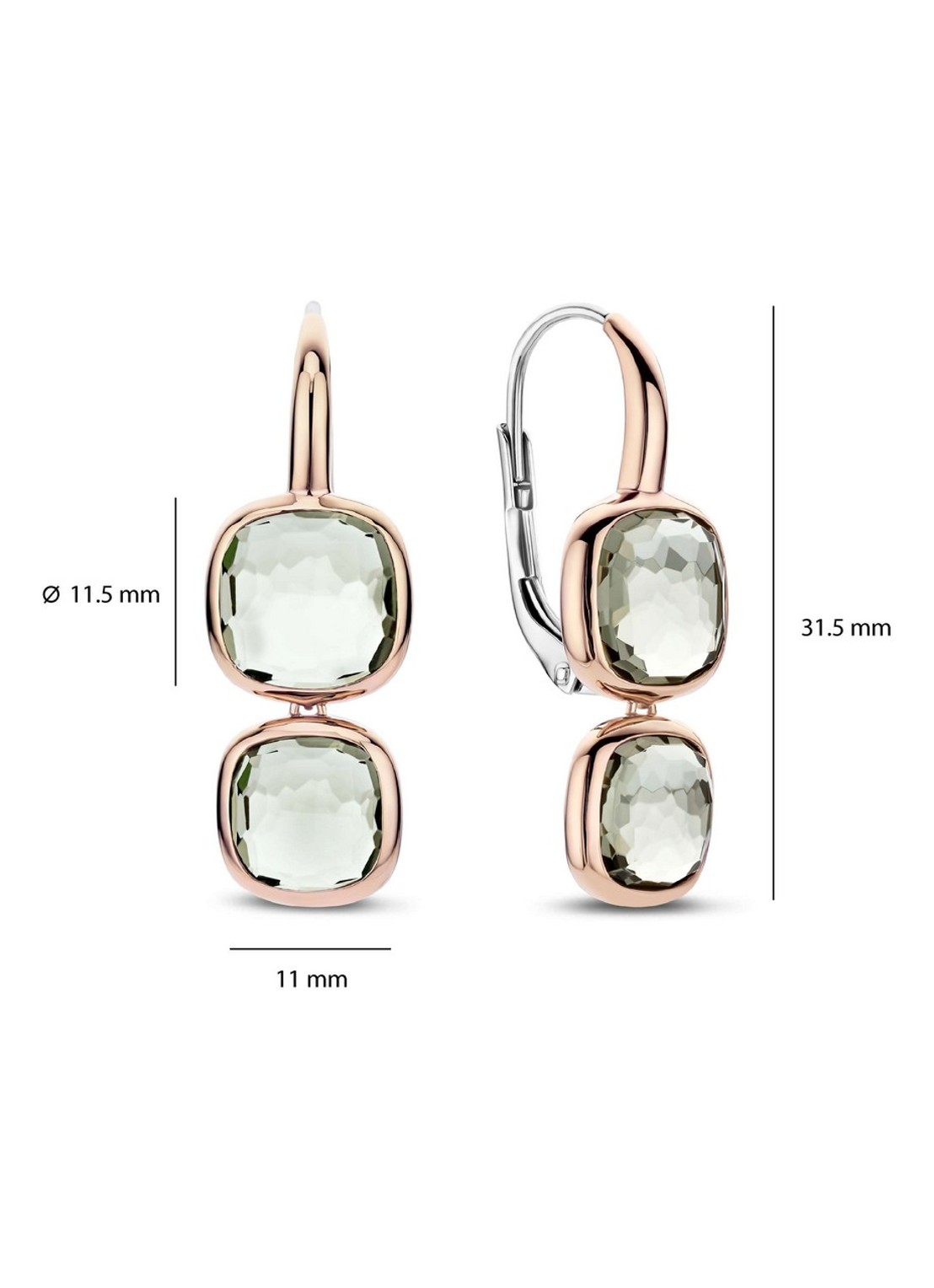 TI SENTO - Milano Oorhangers 78055GR - detail 2 roségoud