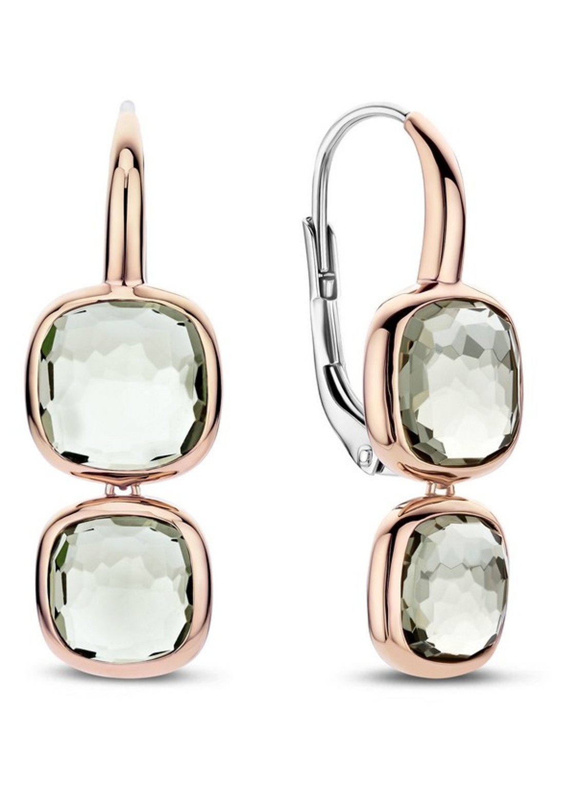 TI SENTO - Milano Oorhangers 78055GR - voorkant 3 roségoud