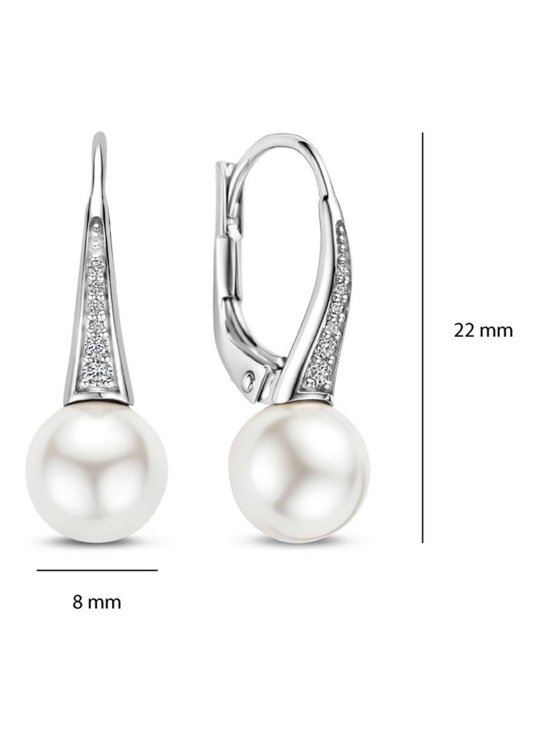 TI SENTO - Milano Oorhangers 78061PW - detail 4 zilver
