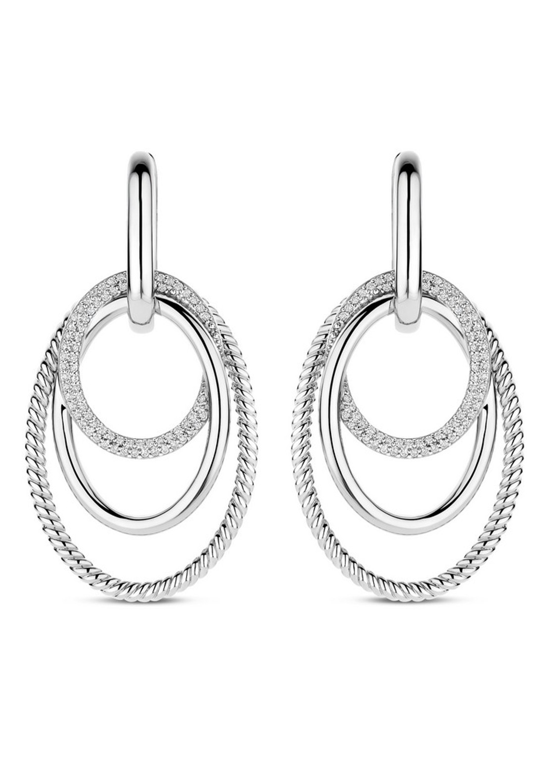 TI SENTO - Milano Oorhangers 78067ZI - detail zilver