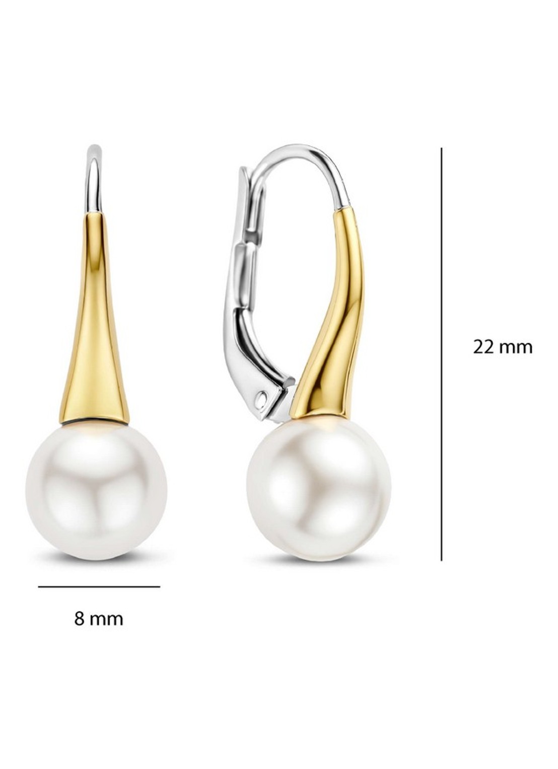 TI SENTO - Milano Oorhangers verguld 78062YP - detail 2 goud