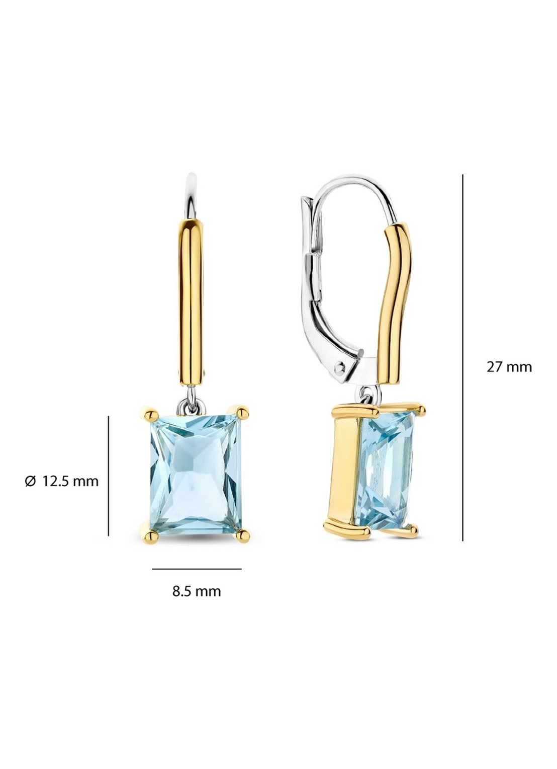 TI SENTO - Milano Oorhangers verguld 78064TY - detail 2 goud