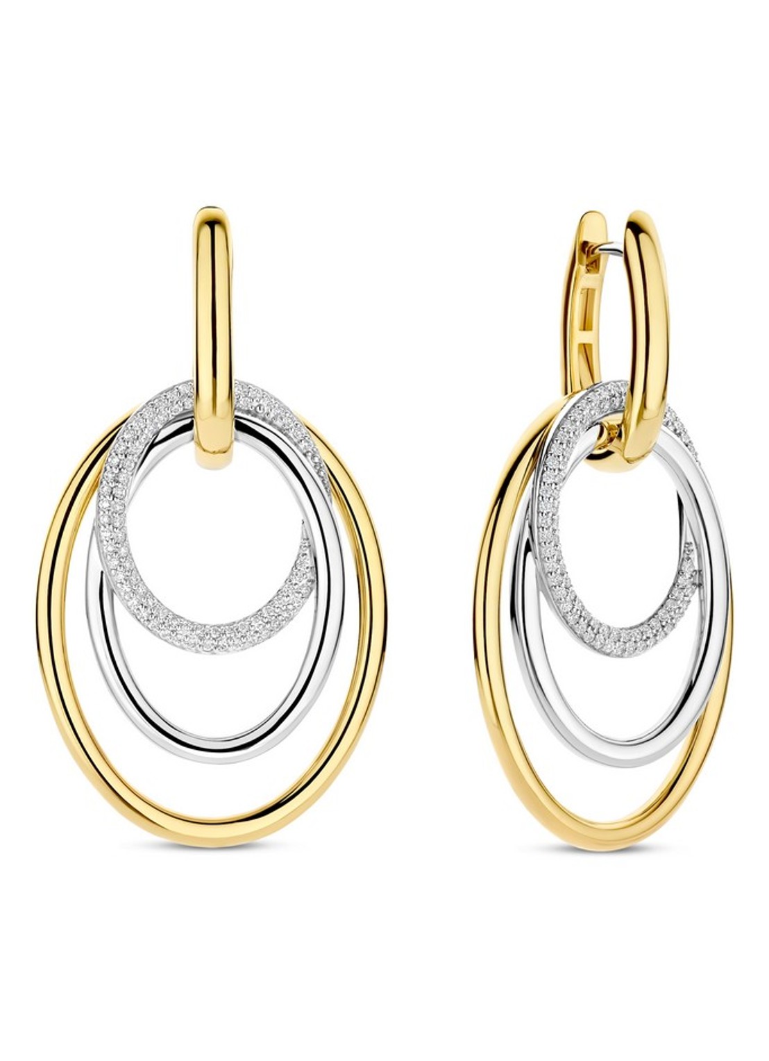 TI SENTO - Milano Oorhangers verguld 78067ZY - voorkant goud