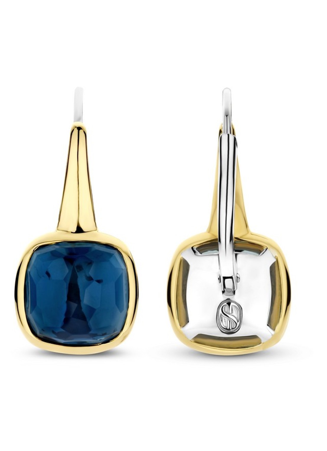 TI SENTO - Milano Oorhangers verguld 7989DB - detail 3 blauw