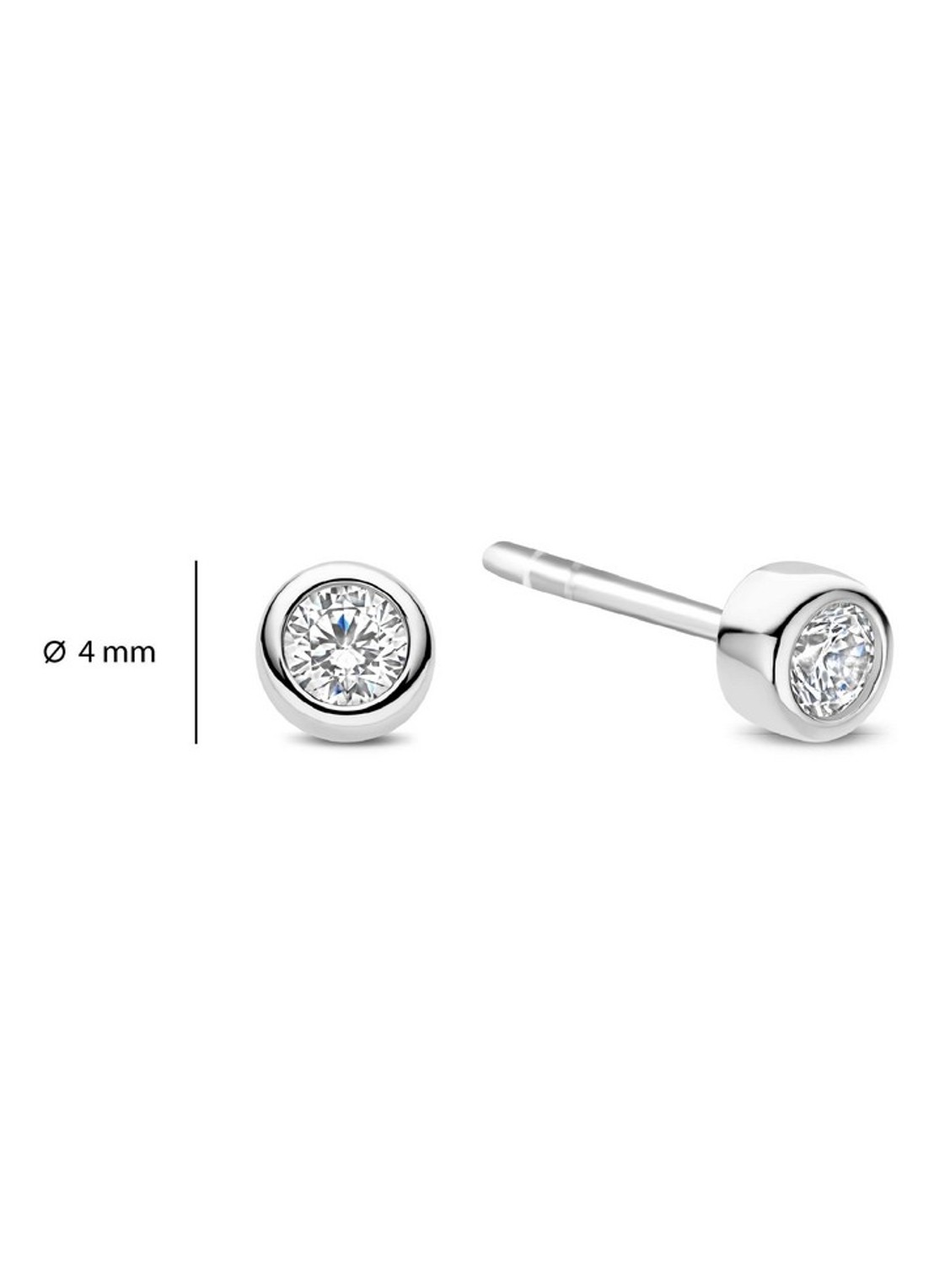 TI SENTO - Milano Oorknopjes 78057ZI - detail 4 zilver