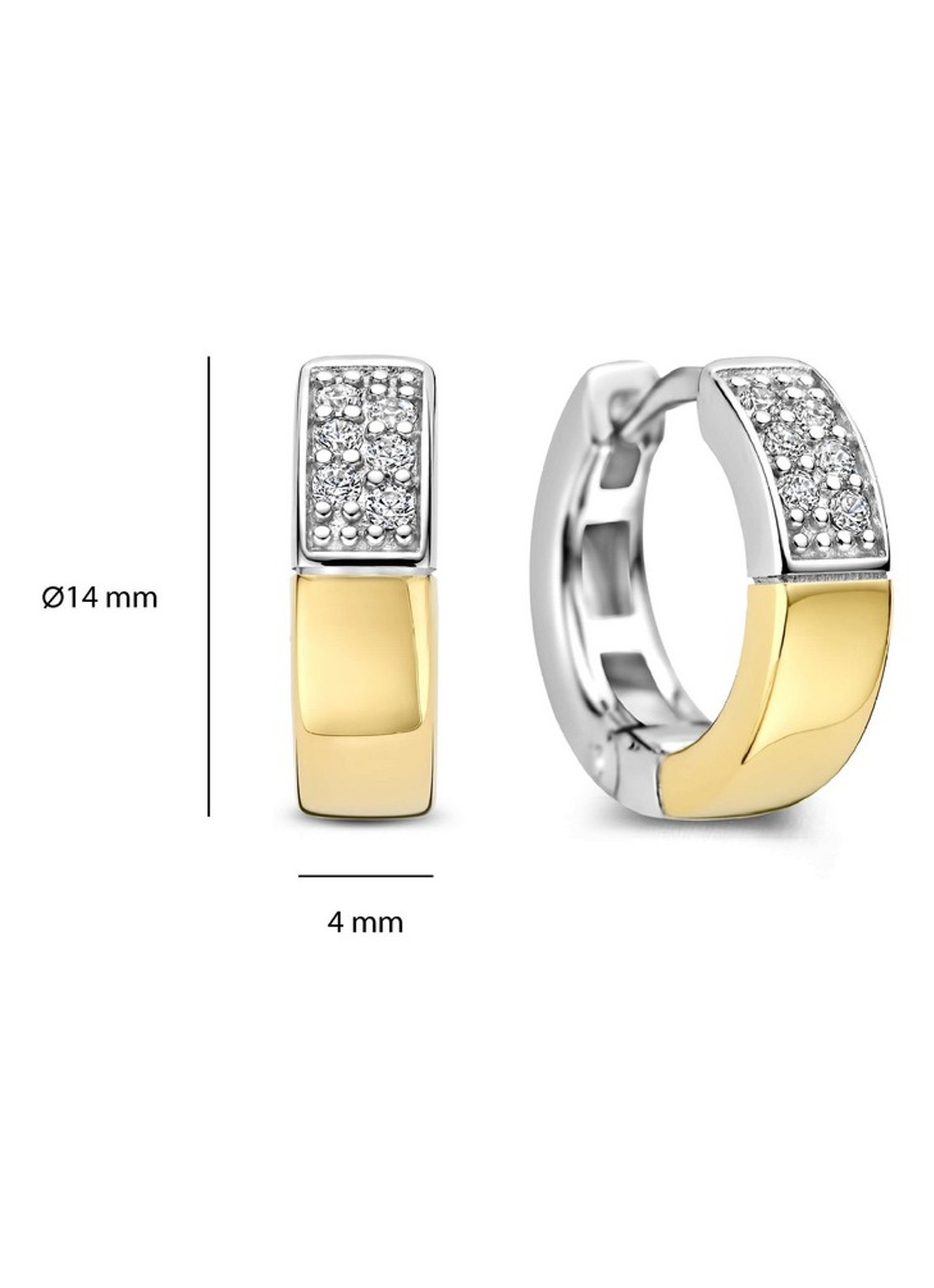 TI SENTO - Milano Oorringen 78050ZY - detail 3 goud