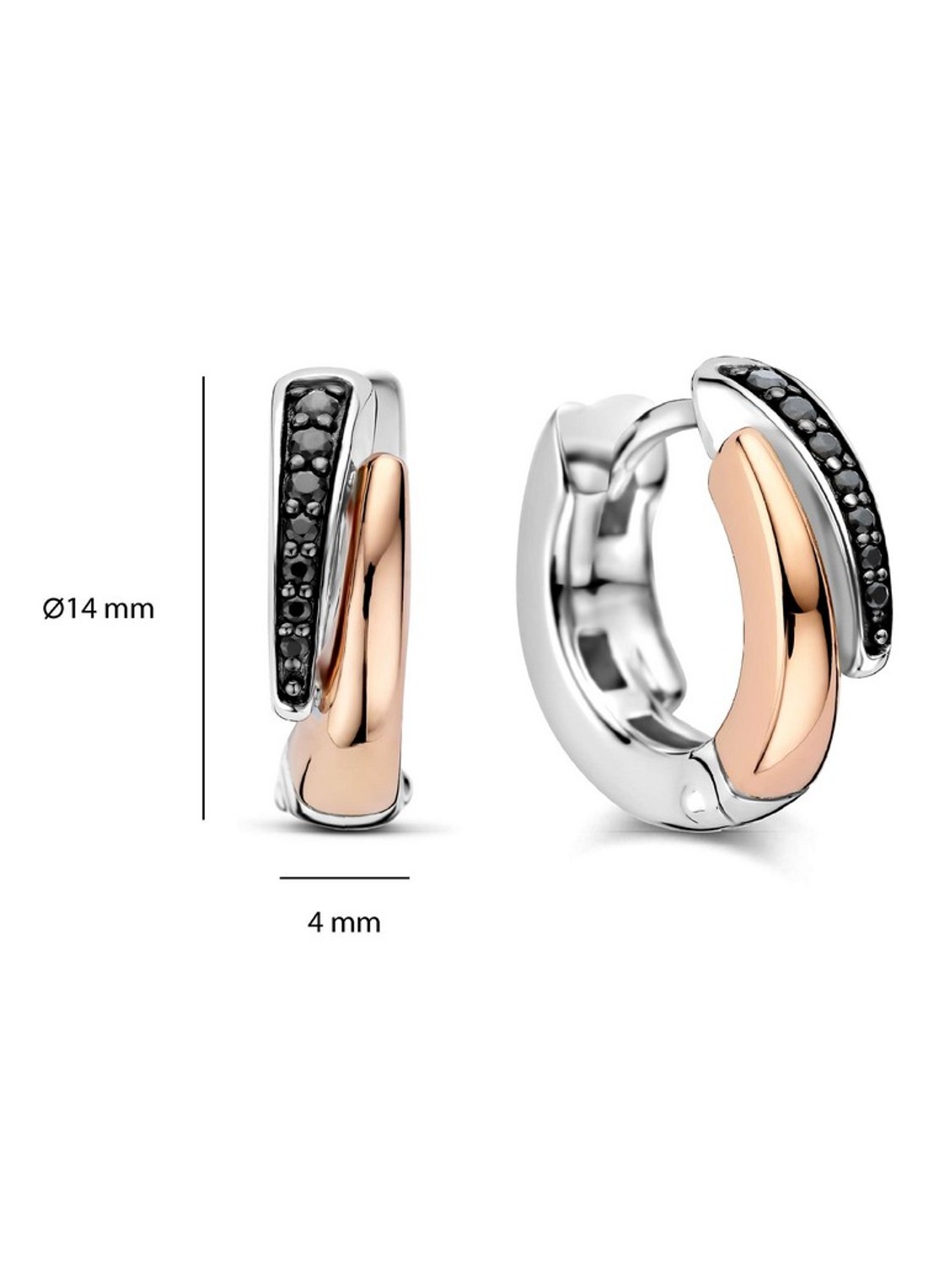 TI SENTO - Milano Oorringen 78052BR - detail 5 roségoud
