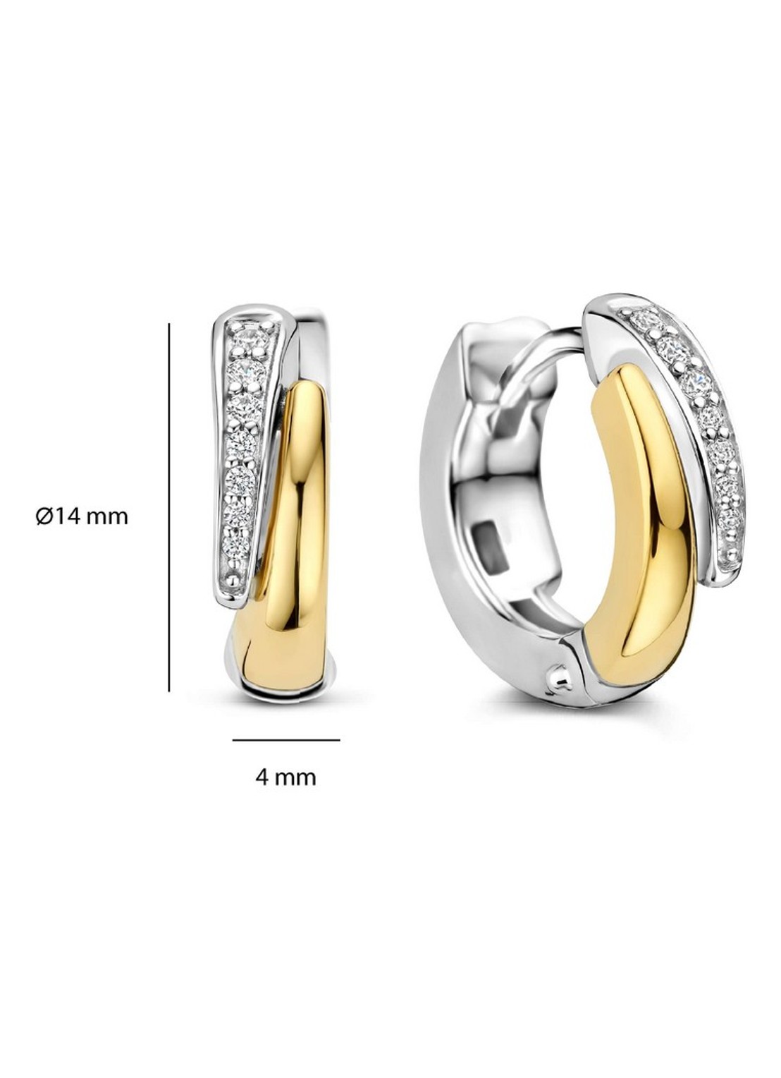 TI SENTO - Milano Oorringen 78052ZY - detail 5 goud