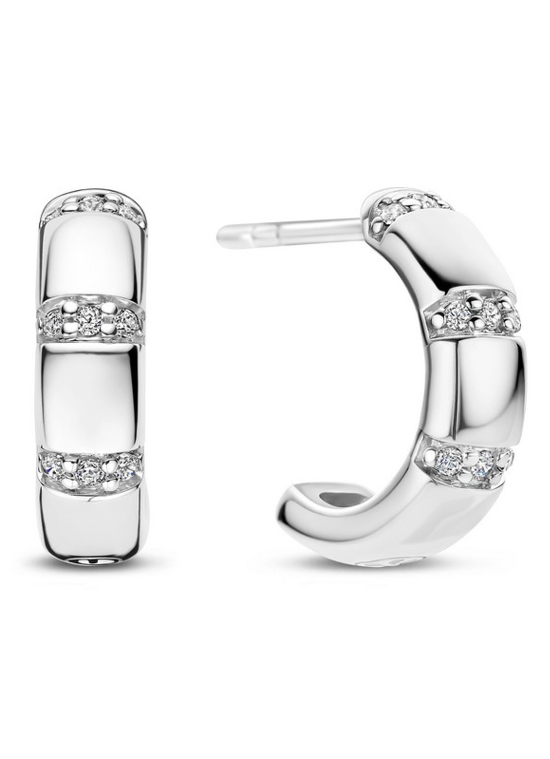 TI SENTO - Milano Oorringen 78058ZI - voorkant zilver