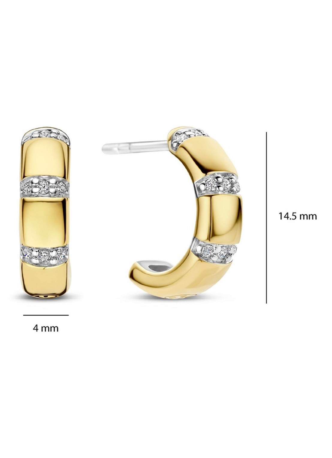 TI SENTO - Milano Oorringen 78058ZY - detail 2 goud
