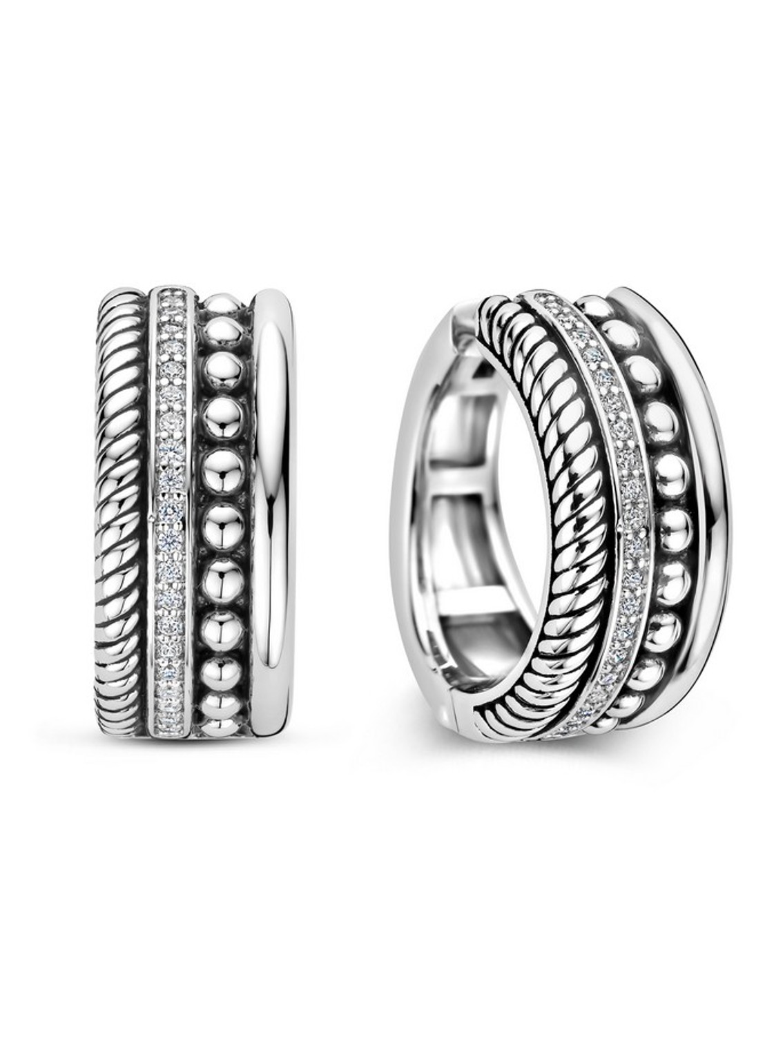 TI SENTO - Milano Oorringen 78059ZI - voorkant 3 zilver
