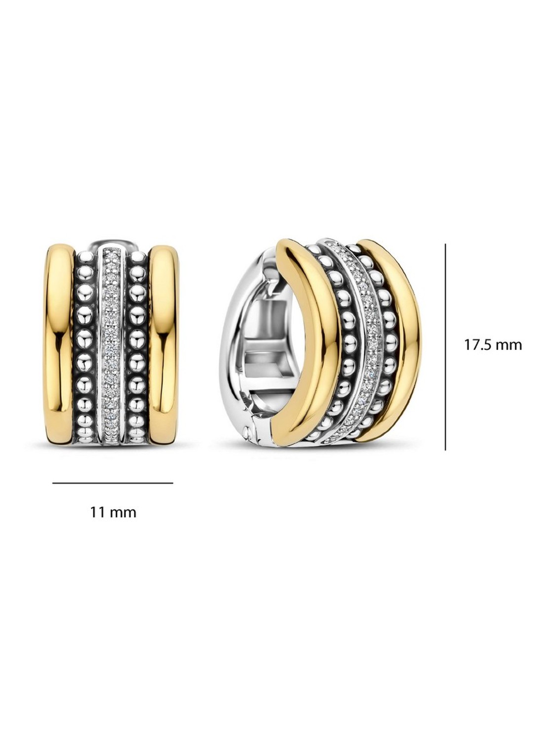 TI SENTO - Milano Oorringen 78065ZY - detail 2 goud