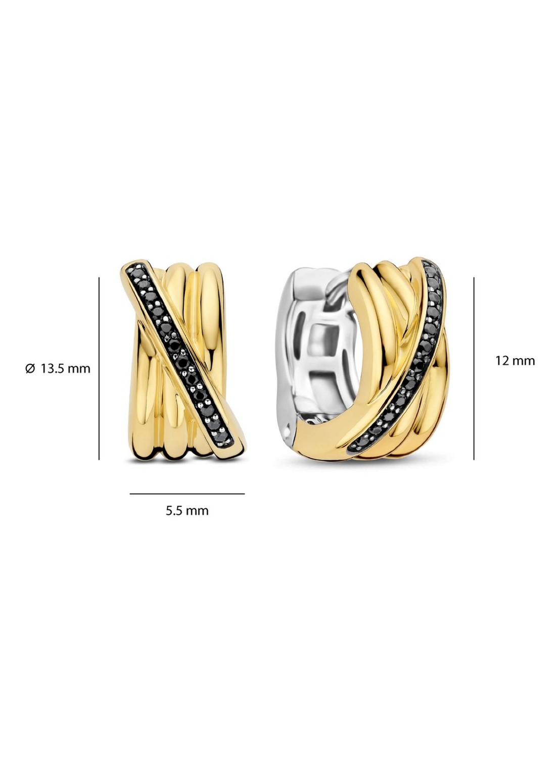 TI SENTO - Milano Oorringen 7960BY - detail 4 goud