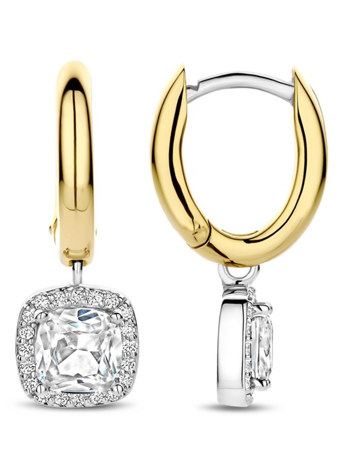 TI SENTO - Milano Oorringen met hanger 78030ZY - detail 2 goud