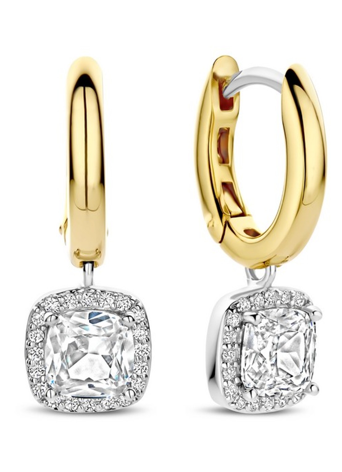 TI SENTO - Milano Oorringen met hanger 78030ZY - voorkant 4 goud