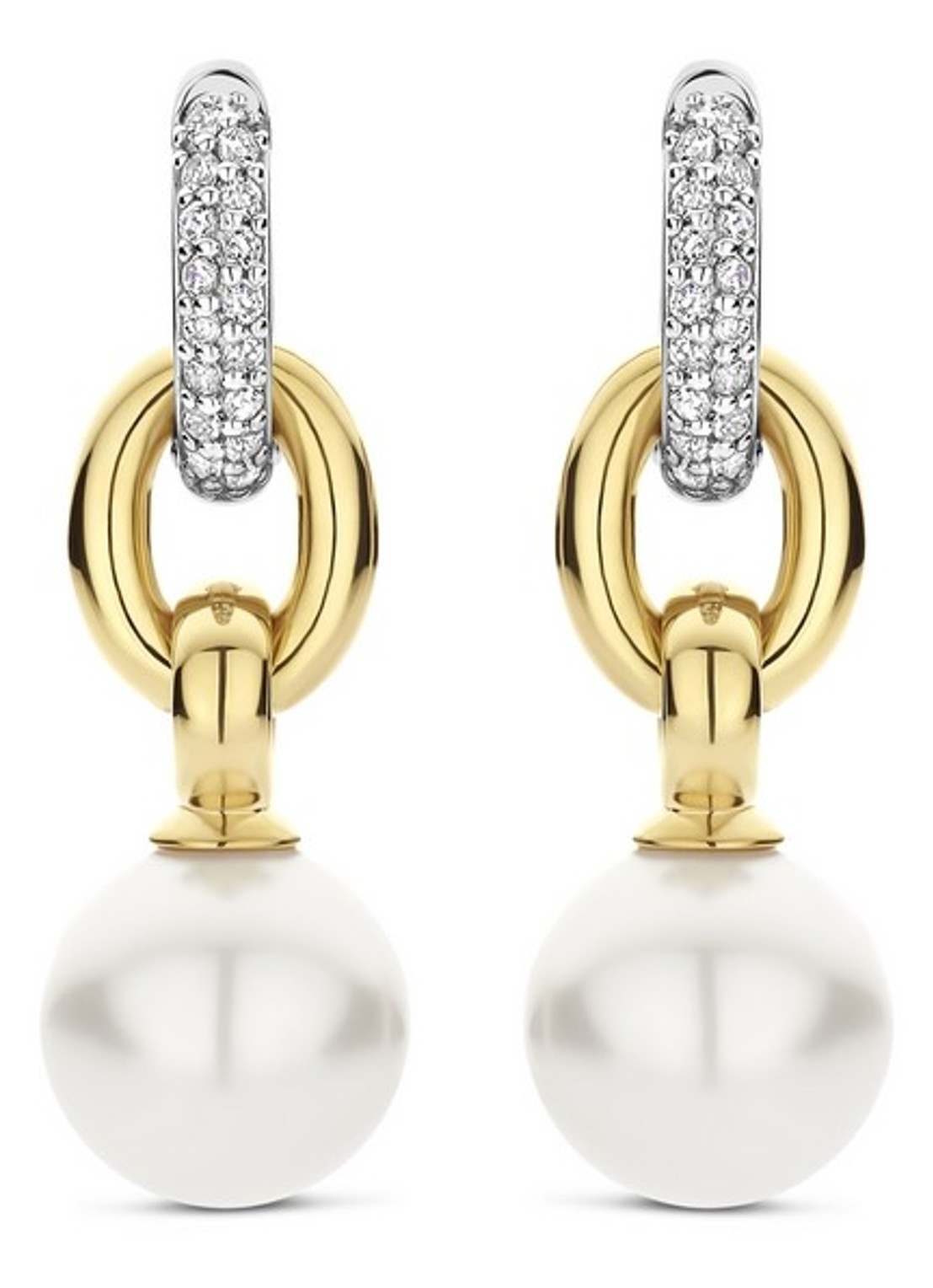 TI SENTO - Milano Oorringen met parel 78016YP - detail 2 goud