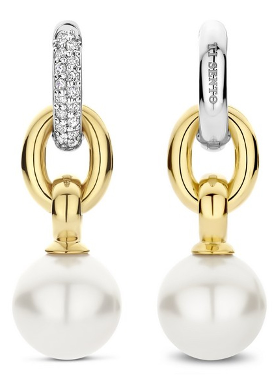 TI SENTO - Milano Oorringen met parel 78016YP - detail 3 goud