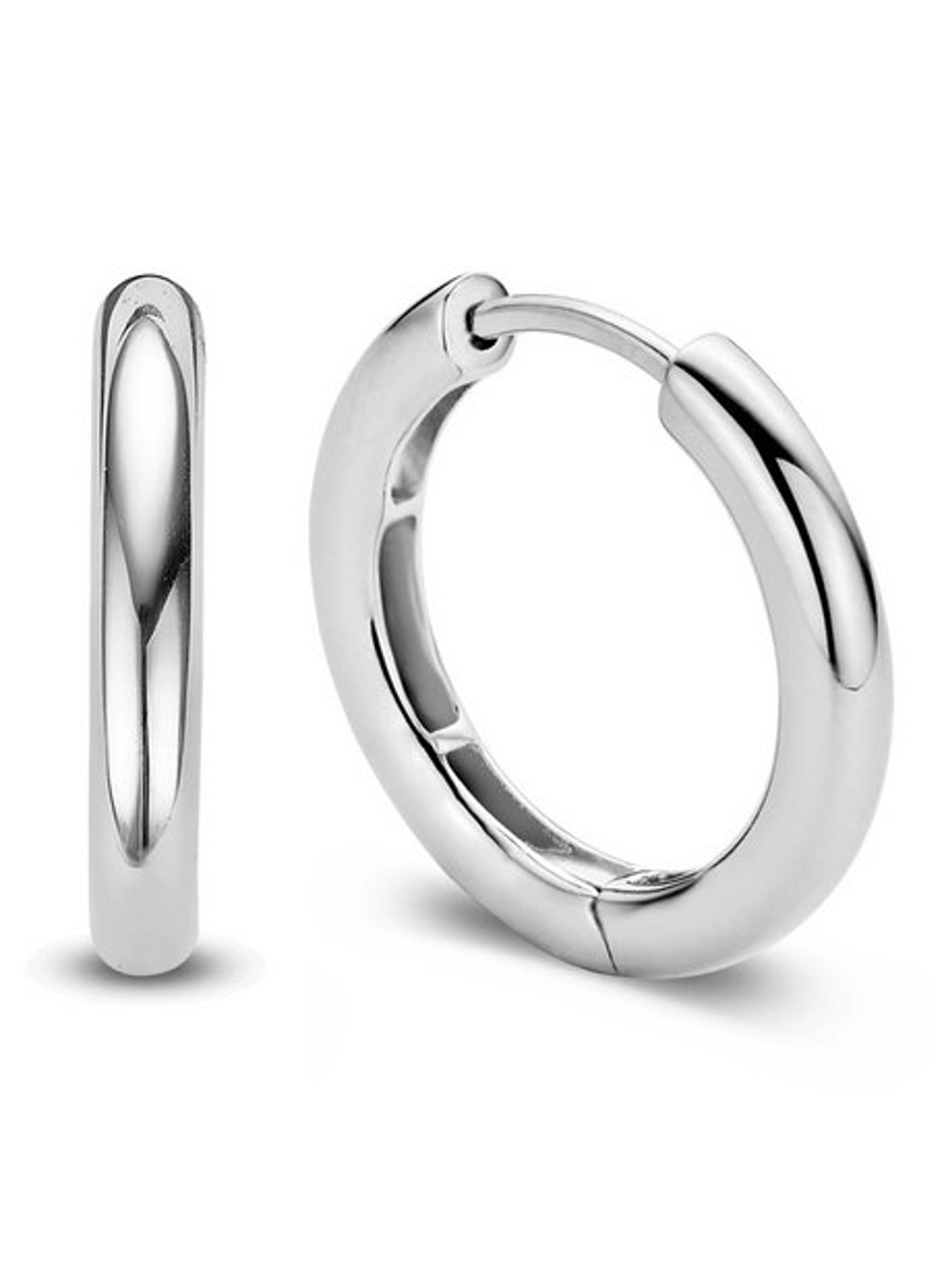 TI SENTO - Milano Oorringen van zilver 7215SI - voorkant zilver