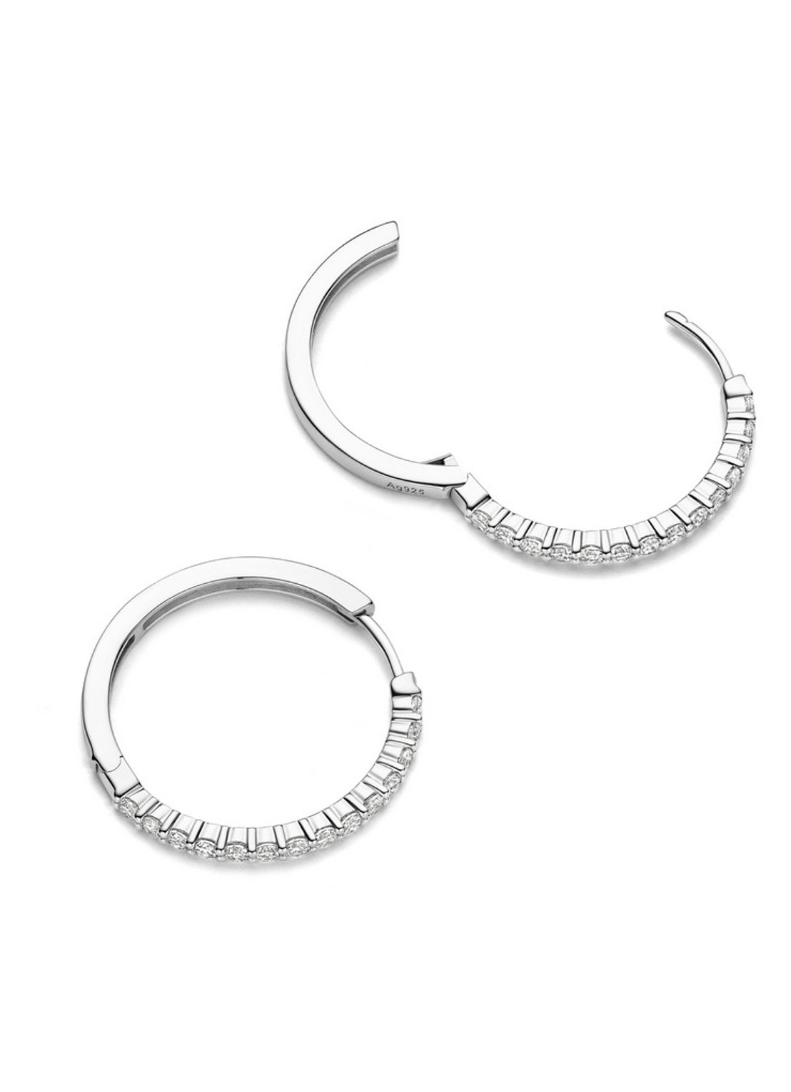 TI SENTO - Milano Oorringen van zilver 78078ZI - detail 2 zilver