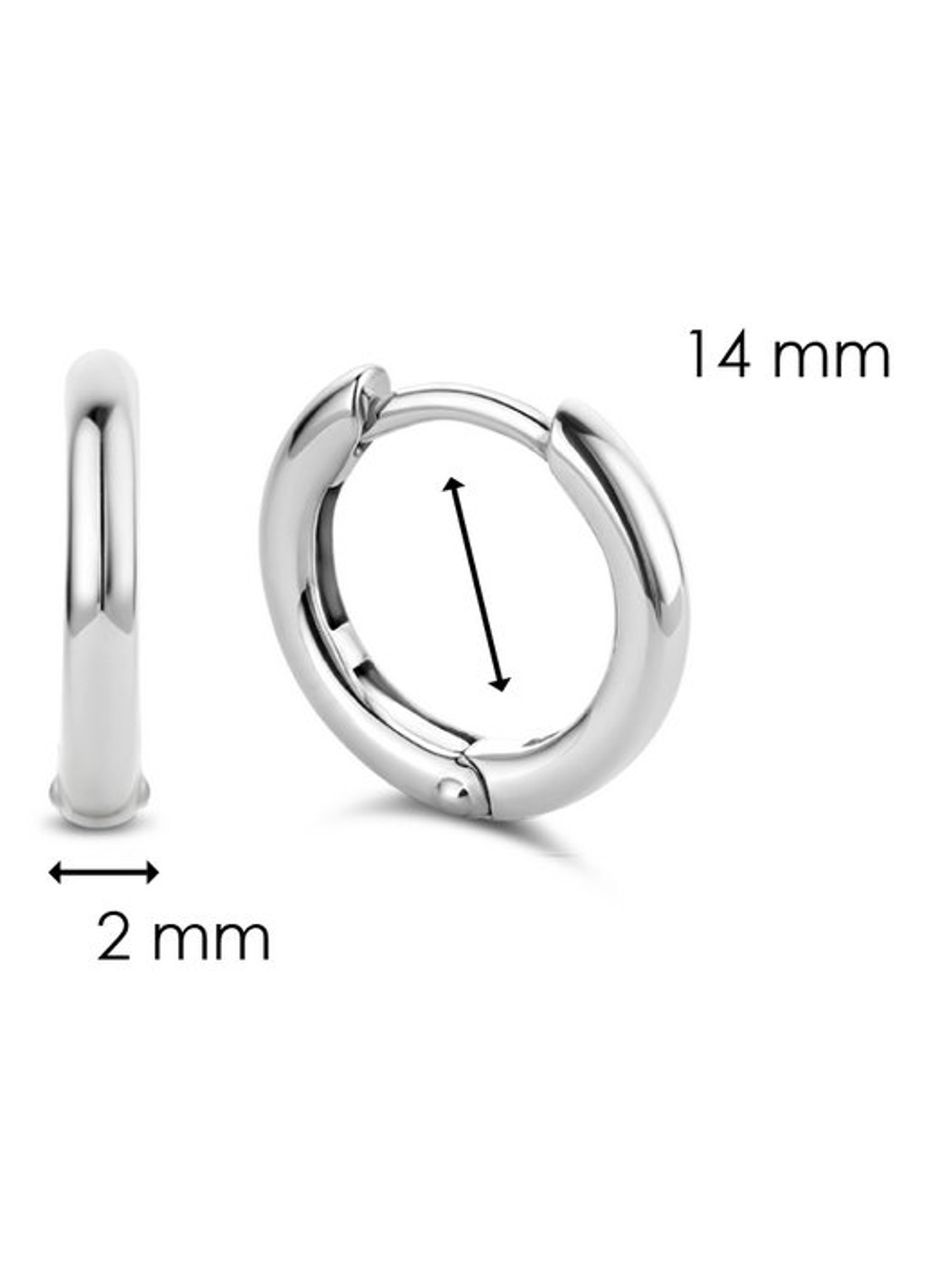 TI SENTO - Milano Oorringen van zilver 7812SI - detail 6 zilver
