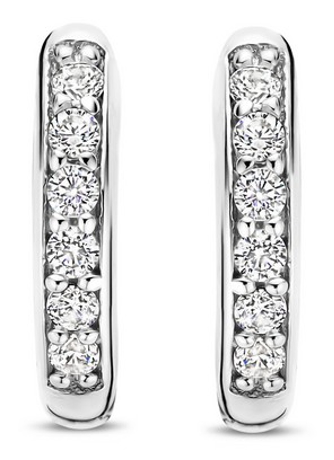 TI SENTO - Milano Oorringen van zilver 7954ZI - voorkant zilver