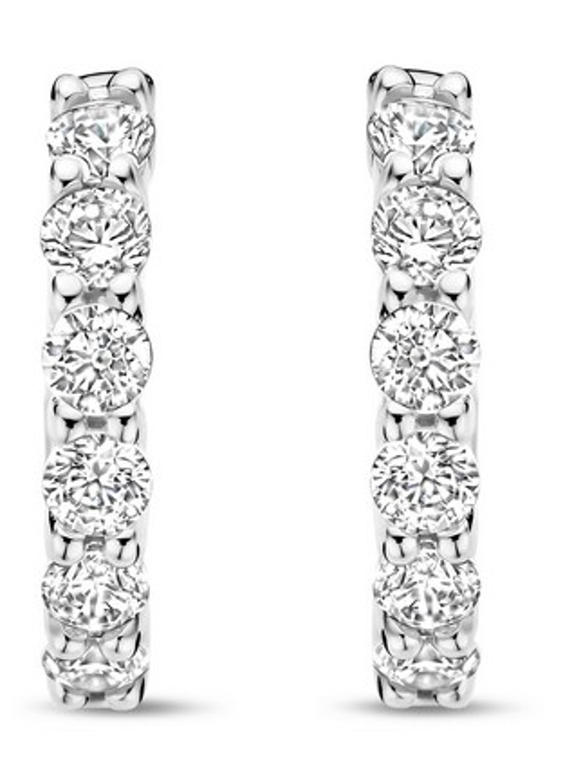 TI SENTO - Milano Oorringen van zilver 7956ZI - voorkant zilver