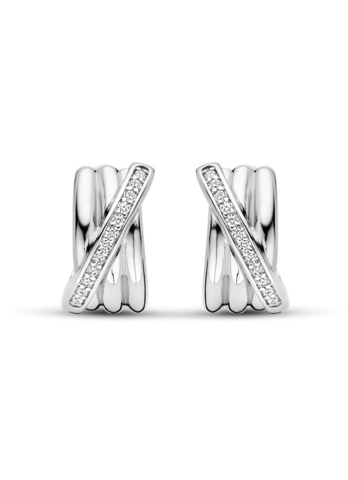 TI SENTO - Milano Oorringen van zilver 7960ZI - detail zilver