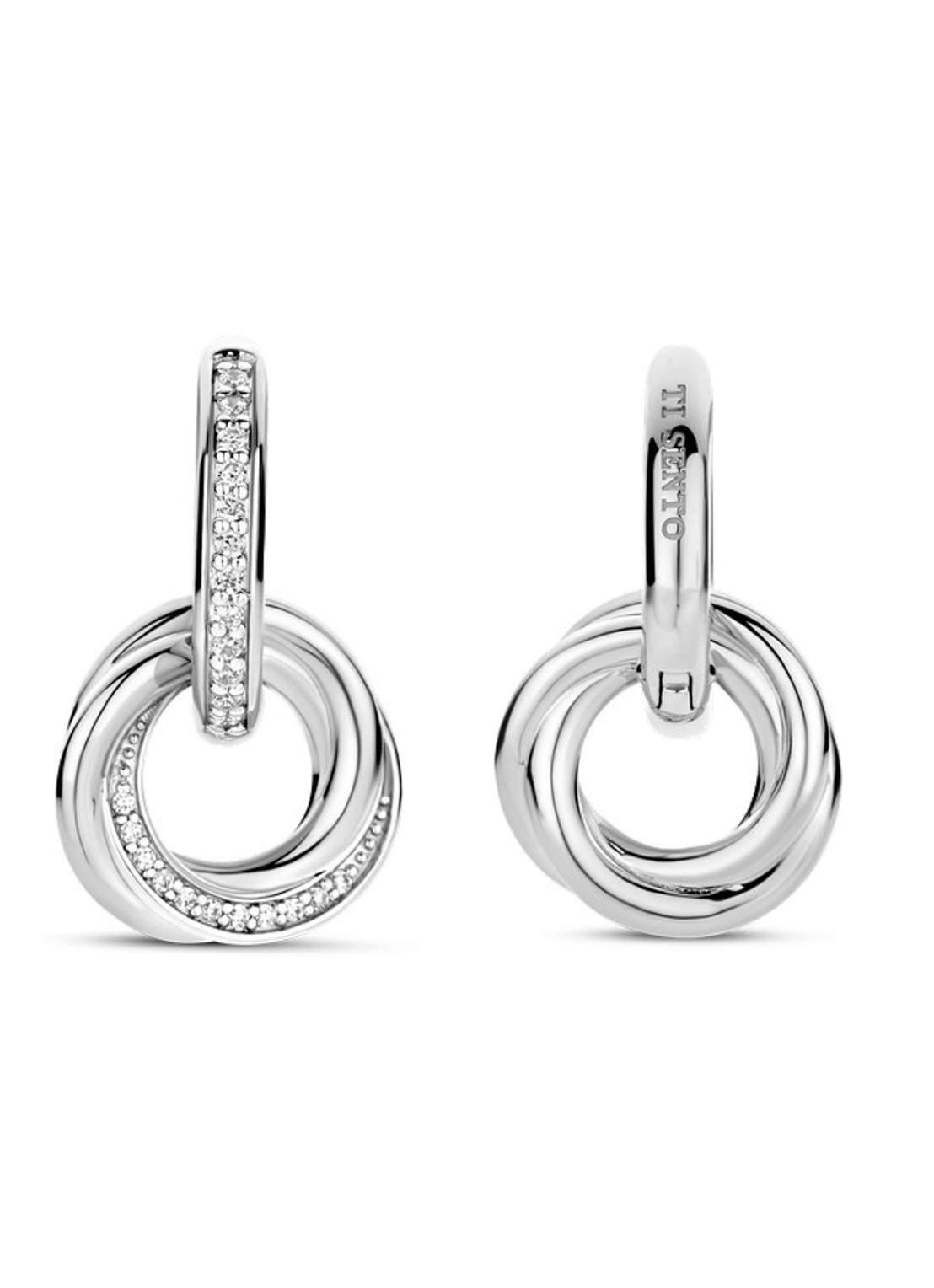 TI SENTO - Milano Oorringen van zilver 7977ZI - detail 2 zilver