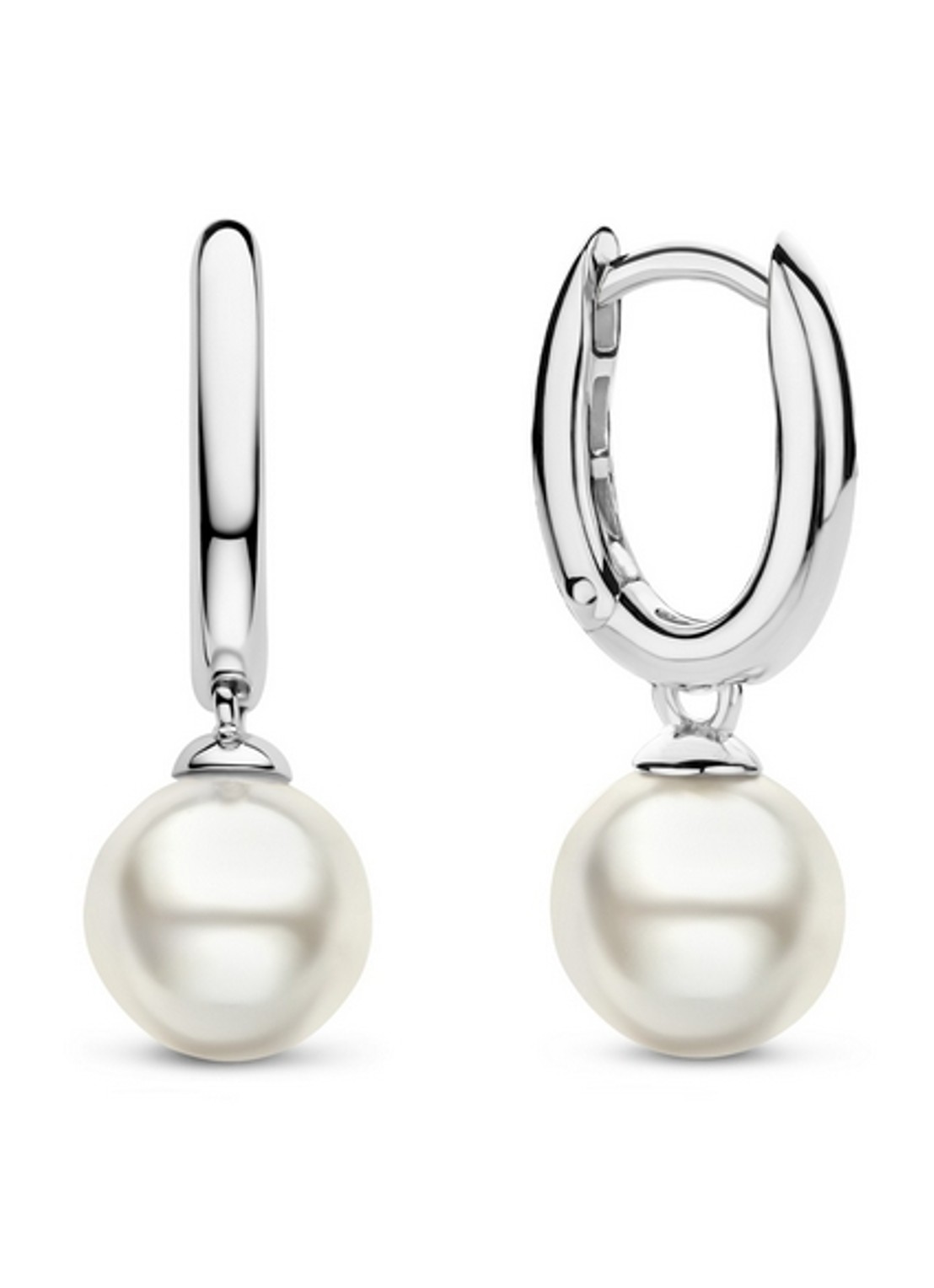 TI SENTO - Milano Oorringen van zilver met parel 7939PW_H - detail zilver