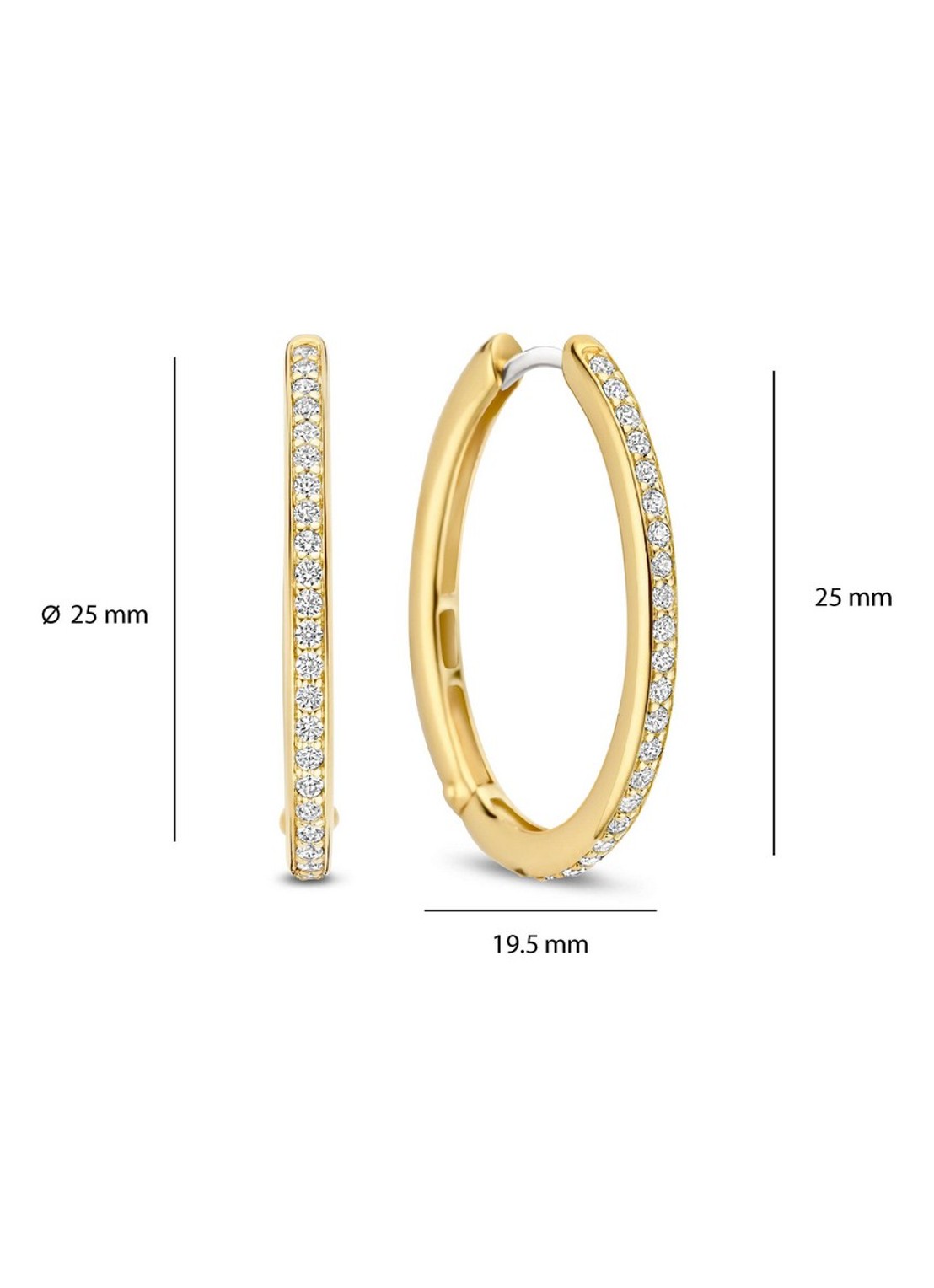 TI SENTO - Milano Oorringen verguld 7789ZY - detail 5 goud