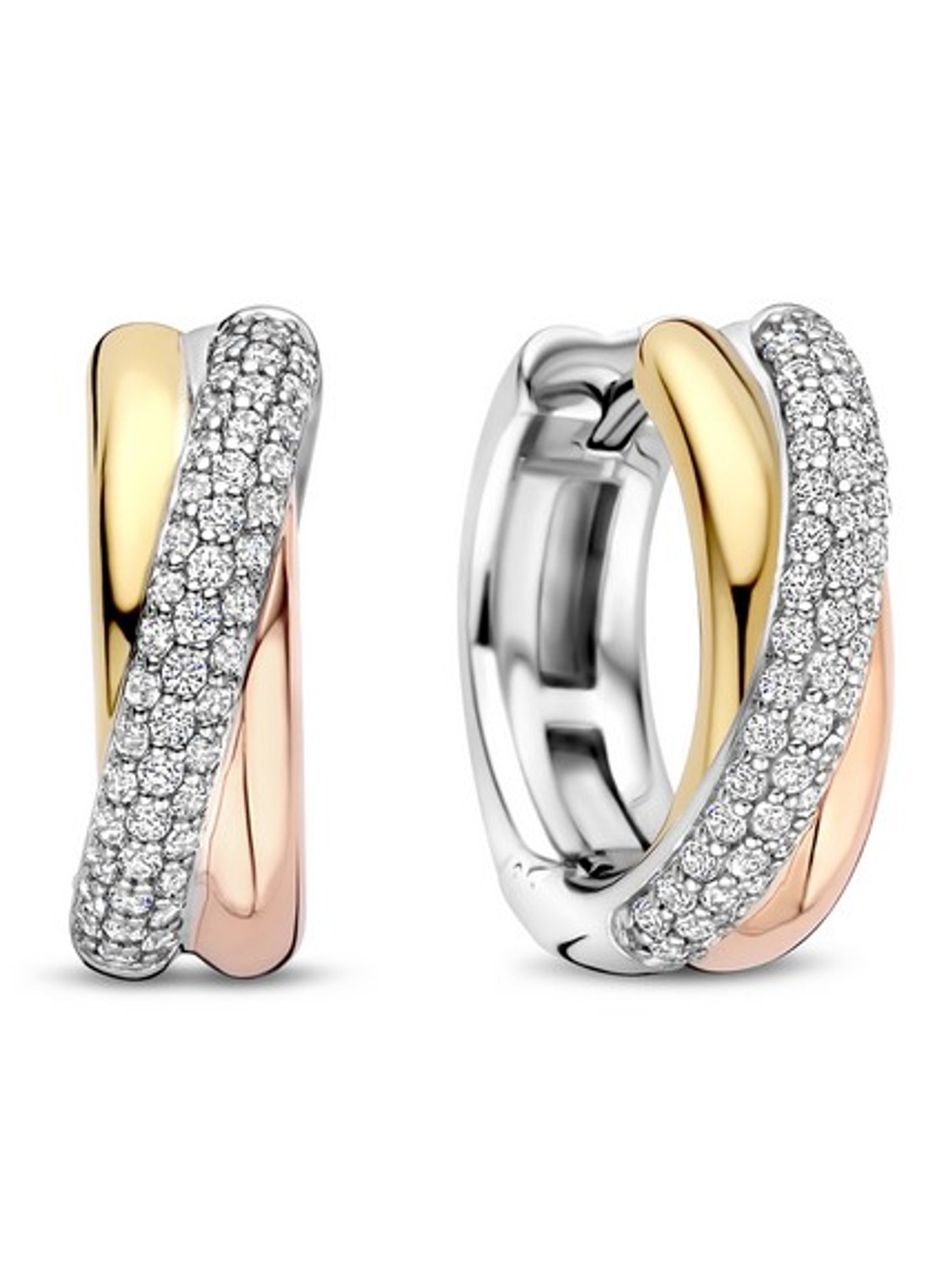 TI SENTO - Milano Oorringen verguld 78012ZT - voorkant 4 goud