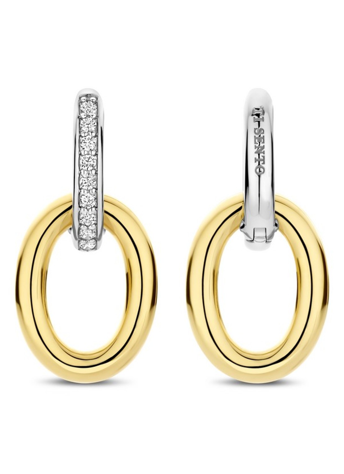 TI SENTO - Milano Oorringen verguld 78015ZY - detail 3 goud