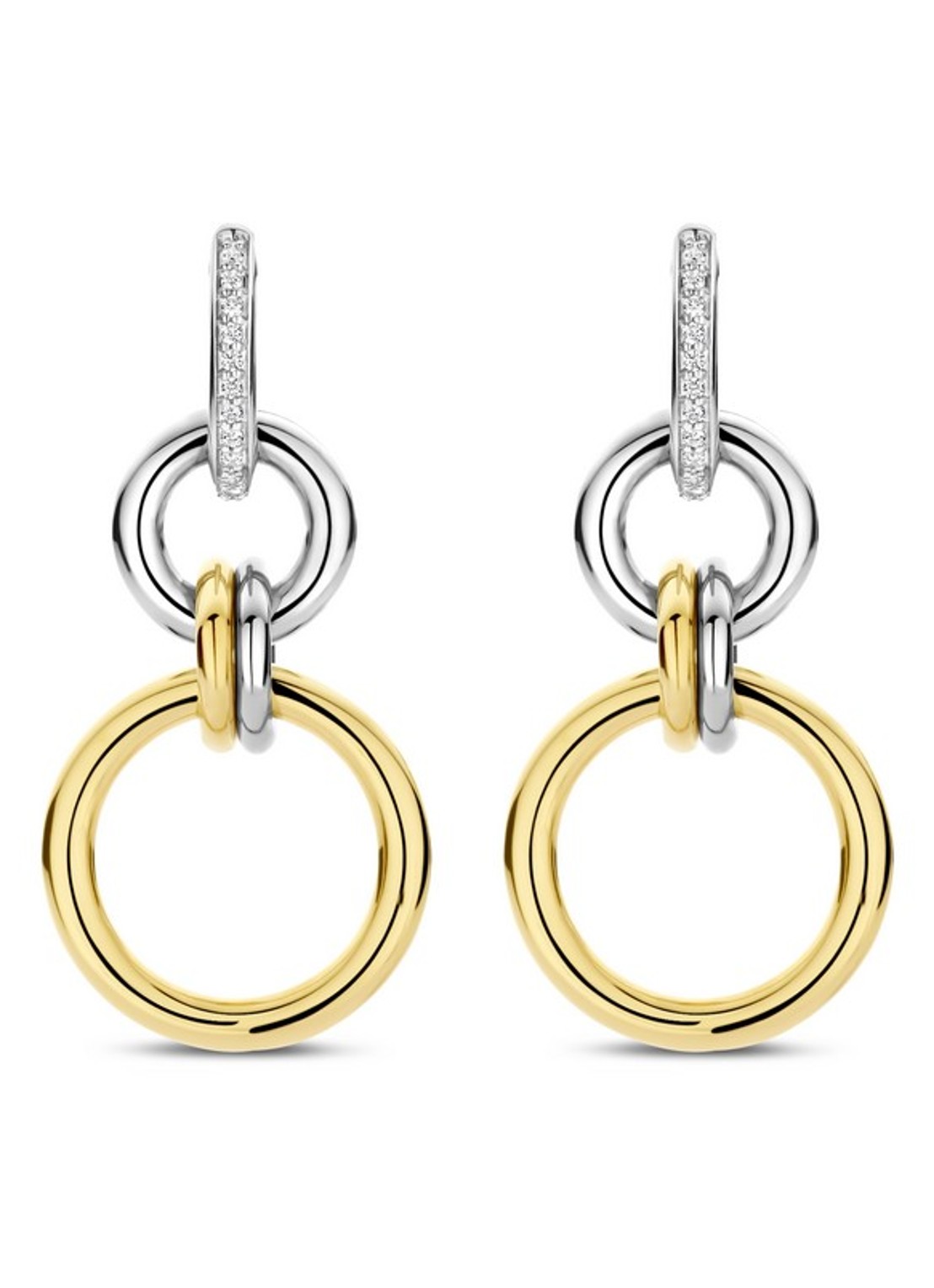 TI SENTO - Milano Oorringen verguld 78018ZY - detail 2 goud