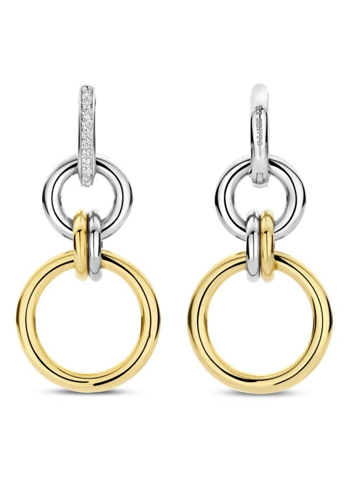 TI SENTO - Milano Oorringen verguld 78018ZY - detail 3 goud