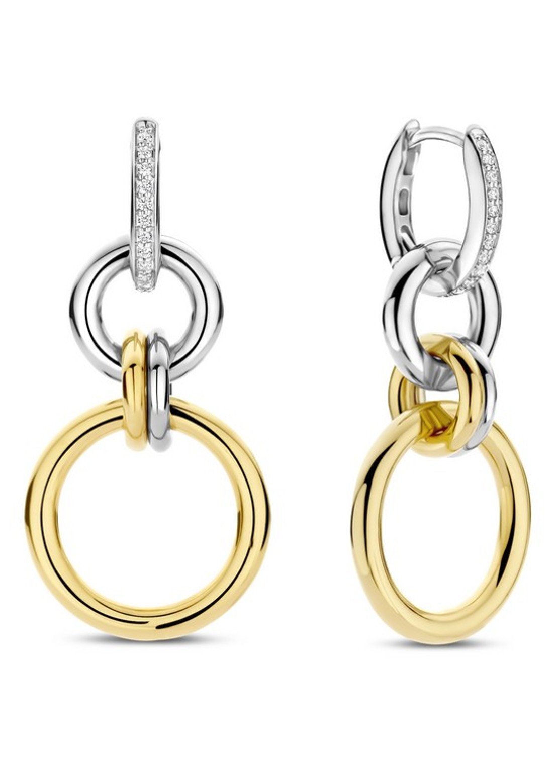 TI SENTO - Milano Oorringen verguld 78018ZY - voorkant goud