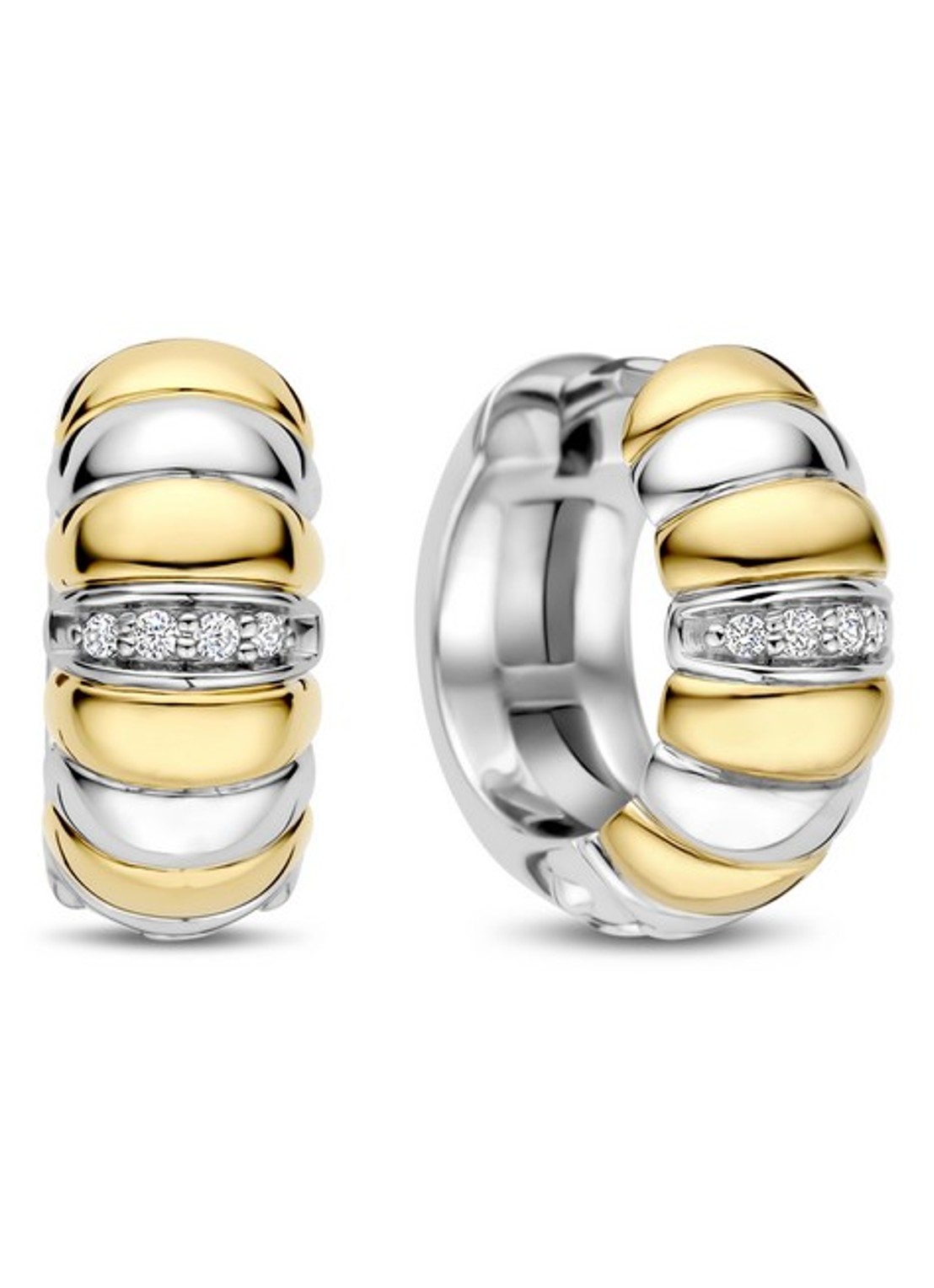 TI SENTO - Milano Oorringen verguld 78024ZY - voorkant goud