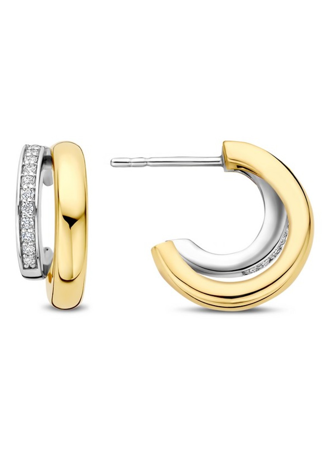 TI SENTO - Milano Oorringen verguld 78035ZY - detail 2 goud