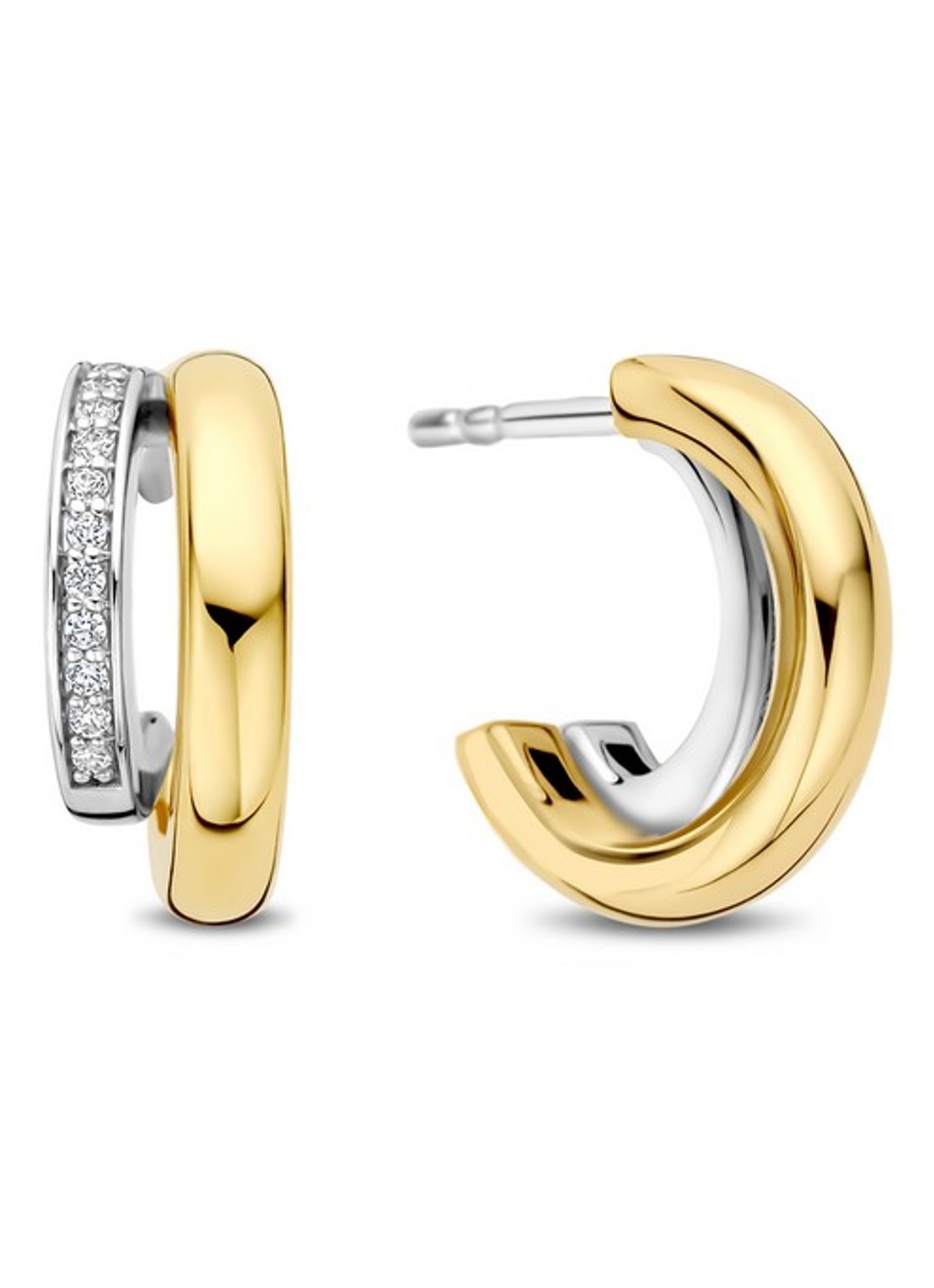 TI SENTO - Milano Oorringen verguld 78035ZY - voorkant 4 goud