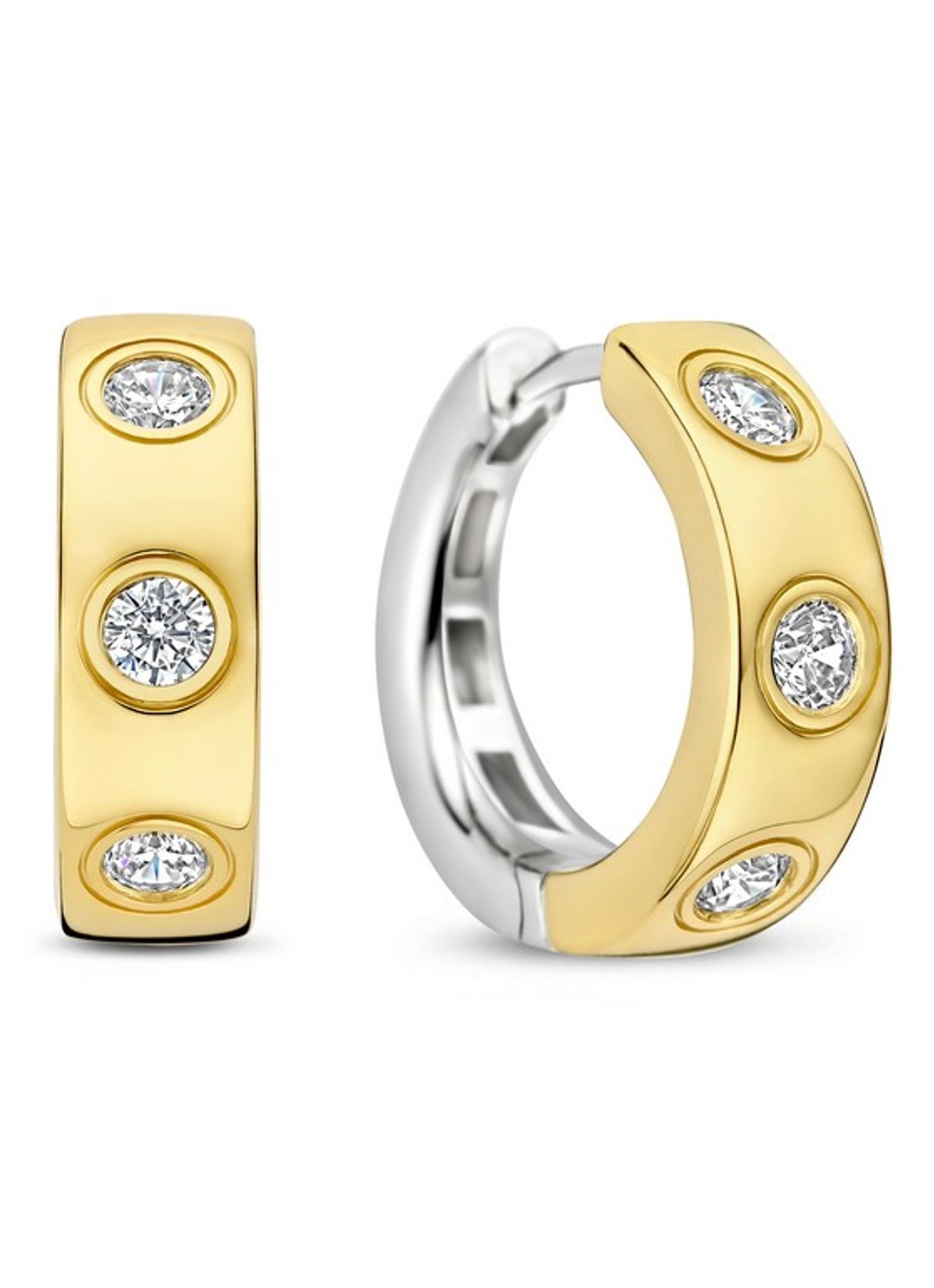 TI SENTO - Milano Oorringen verguld 78046ZY - voorkant goud
