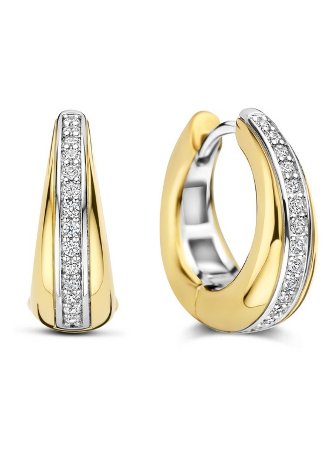 TI SENTO - Milano Oorringen verguld 78049ZY - voorkant goud