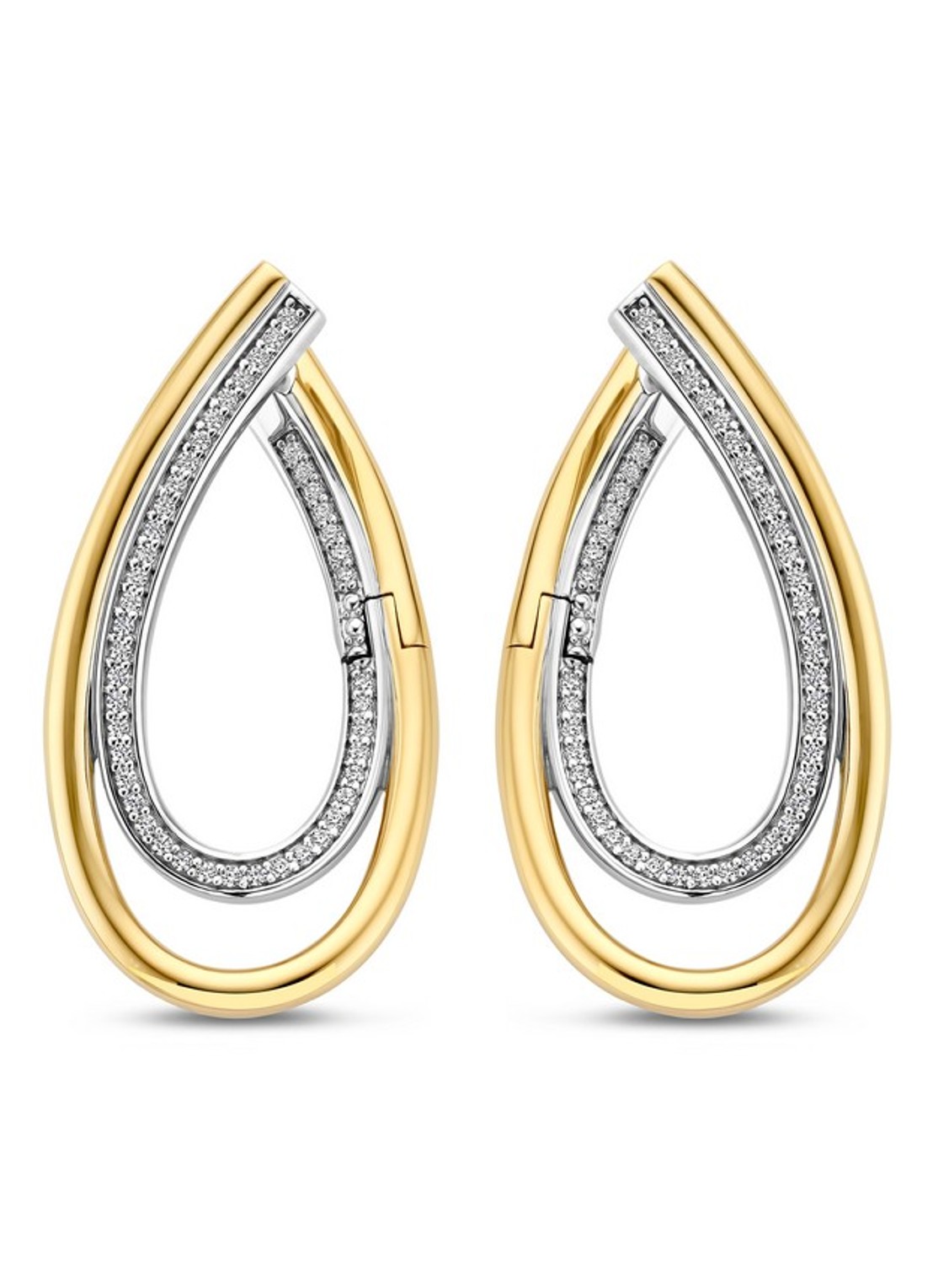 TI SENTO - Milano Oorringen verguld 78051ZY - detail goud