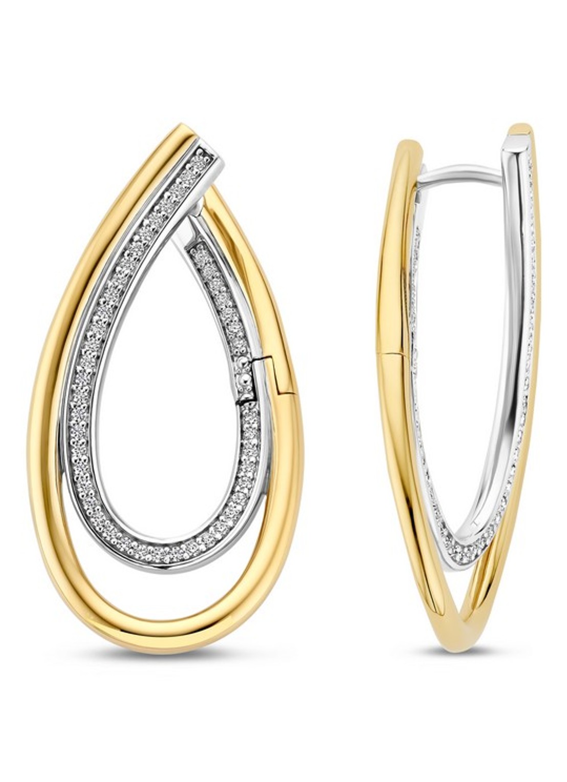 TI SENTO - Milano Oorringen verguld 78051ZY - voorkant 3 goud