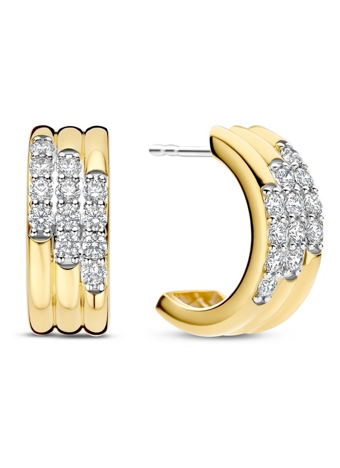 TI SENTO - Milano Oorringen verguld 78053ZY - voorkant goud