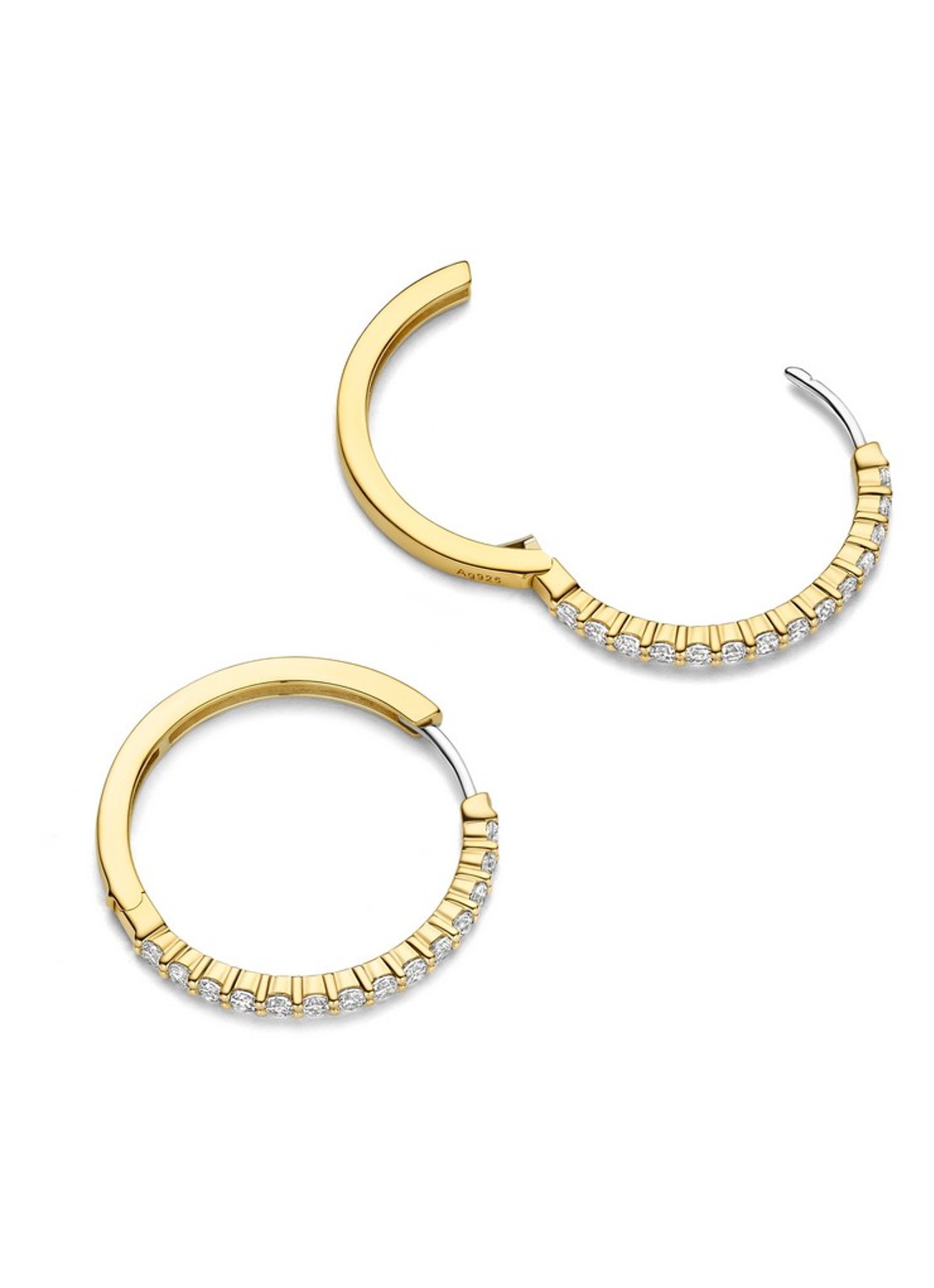 TI SENTO - Milano Oorringen verguld 78078ZY - detail 2 goud